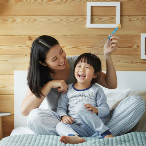 タコ型頭皮マッサージャー